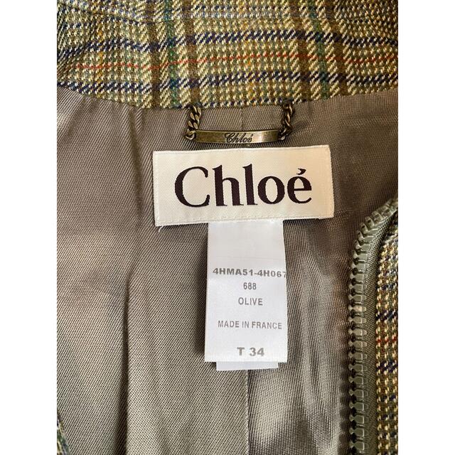 Chloe(クロエ)のクロエChloe ウールチェックブルゾン レディースのジャケット/アウター(ブルゾン)の商品写真