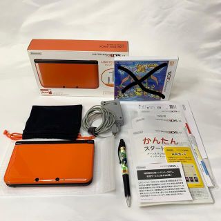 ニンテンドー3DS(ニンテンドー3DS)のニンテンドー3DS LL オレンジ×ブラック(携帯用ゲームソフト)