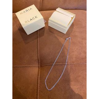 ユナイテッドアローズ(UNITED ARROWS)の新品未使用MARIA BLACKシルバーネックレス43センチ(ネックレス)