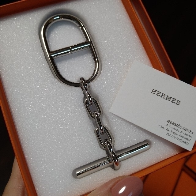 ポイントキャンペーン中 Hermes エルメス 新作キーリング - キーホルダー