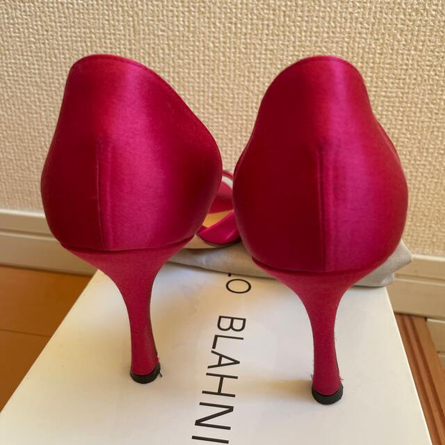 MANOLO BLAHNIK(マノロブラニク)のマノロブラニク ハイヒール　オープントゥ 38.5サイズ　美品 レディースの靴/シューズ(ハイヒール/パンプス)の商品写真