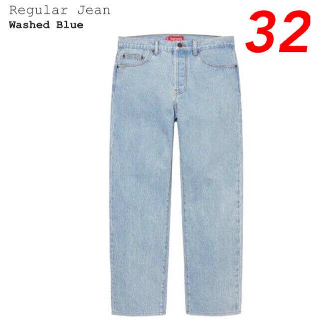 Supreme(シュプリーム)の【リッキー様専用】regular jean washed blue メンズのパンツ(デニム/ジーンズ)の商品写真