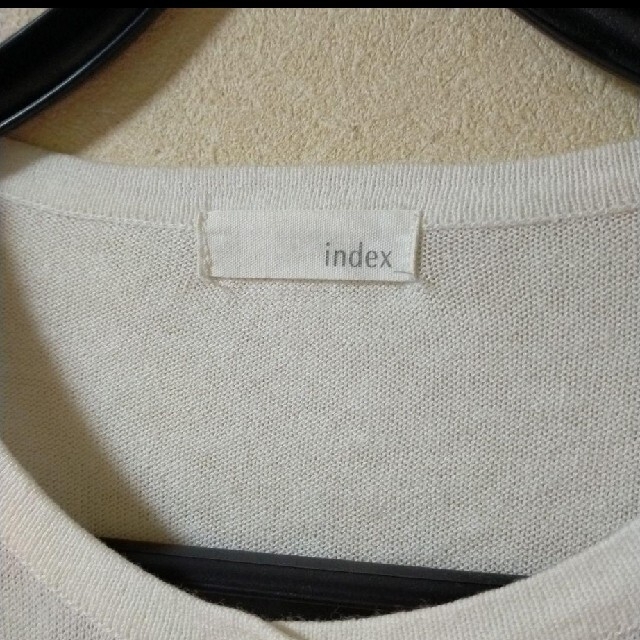 INDEX(インデックス)のindex　カーディガン　ホワイト レディースのトップス(カーディガン)の商品写真