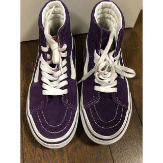 ヴァンズ(VANS)のバンズ　VANS 23.5センチ　パープル　ハイカット(スニーカー)