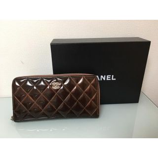 シャネル(CHANEL)のシャネル　パテントレザー　長財布　ピンク(財布)