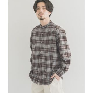 アーバンリサーチ(URBAN RESEARCH)の【本日限定価格!!】チェックバンドカラー起毛シャツ(シャツ)