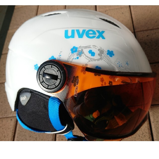 UVEX スキーヘルメットゴーグル付 子供用 52-54cmの通販 by おお's