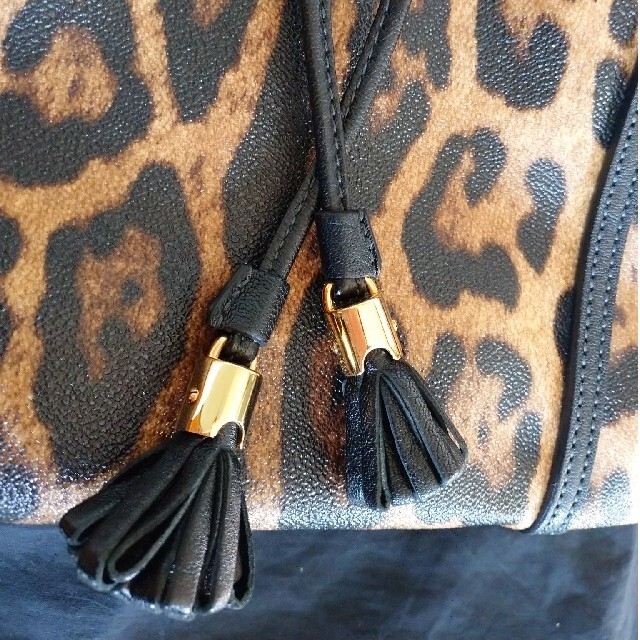 極美品】DOLCE&GABBANAレオパード柄トートバッグ 極美品】DOLCE&GABBANAレオパード柄トートバッグ
