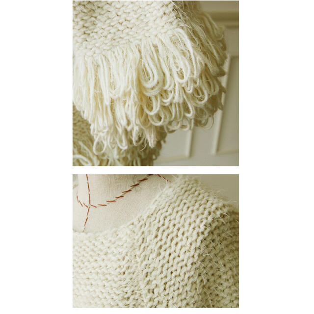 &. NOSTALGIA フリンジループニット fringe loop knit レディースのトップス(ニット/セーター)の商品写真