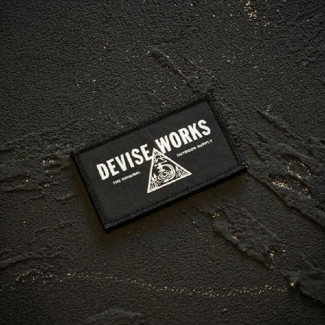 DEVISE WORKS デバイスワークス ベルクロ ワッペン 黒
