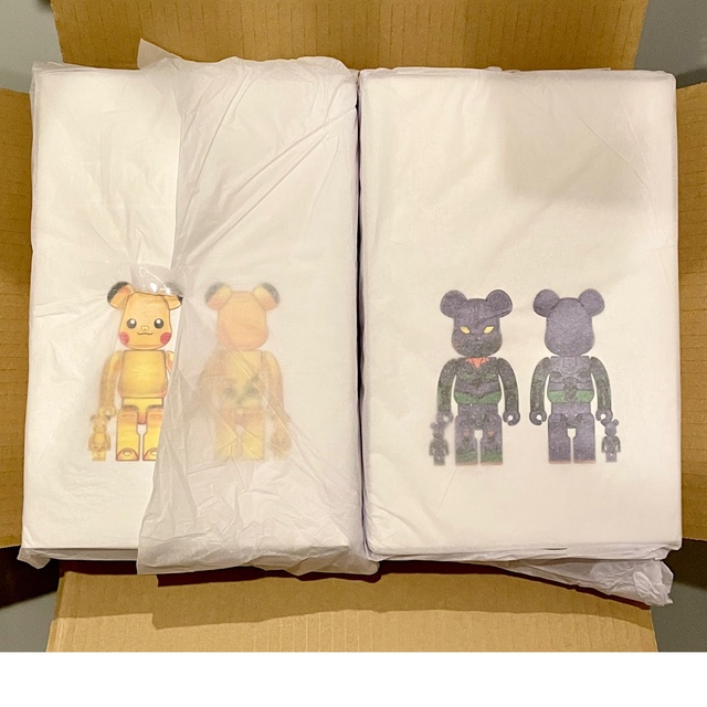 MEDICOM TOY - BE@RBRICK ピカチュウ GOLD & エヴァンゲリオン 初号機