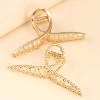 スナイデル(SNIDEL)の新品　ヘアクリップゴールド　2つセット(バレッタ/ヘアクリップ)