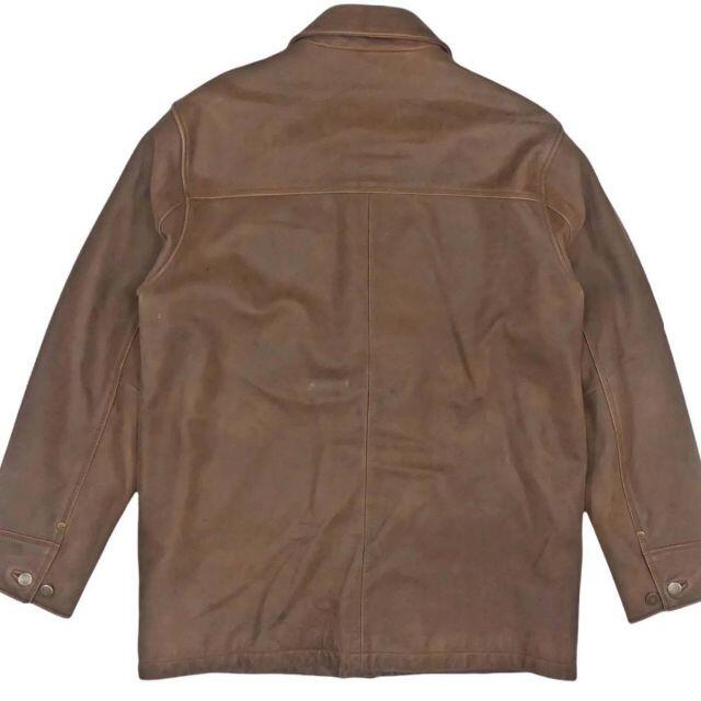 Eddie Bauer - エディーバウアー メンズ レザー コート M 茶