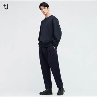 ユニクロ(UNIQLO)のUNIQLO ユニクロ +J ウールブレンド タックパンツ  プラスJ(スラックス)