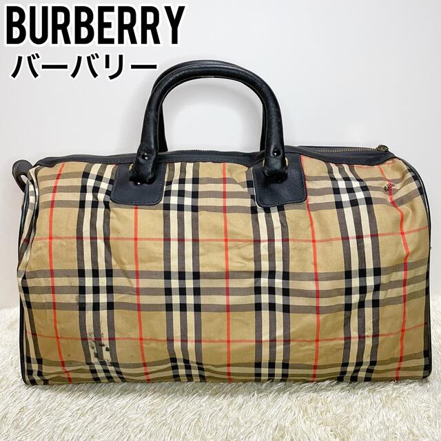 定番スタイル ✨良品 Burberry バーバリー ボストンバッグ ノバ