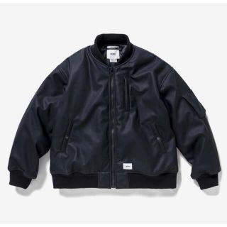 ダブルタップス(W)taps)の黒S/WTAPS/2021aw/YT13/JACKET/SYNTHETIC/新品(レザージャケット)