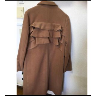 ナルシス(Narcissus)の♡本日限定お値下♡tocco closet フリル コート♡ベージュブラウン♡(ロングコート)