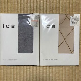 アイシービー(ICB)の新品未使用　ＩＣＢ　柄　ストッキング　２枚セット(タイツ/ストッキング)