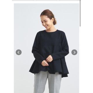 最終お値下げ　新品　yori ヨリ　ブラウス　36 ネイビー　完売商品