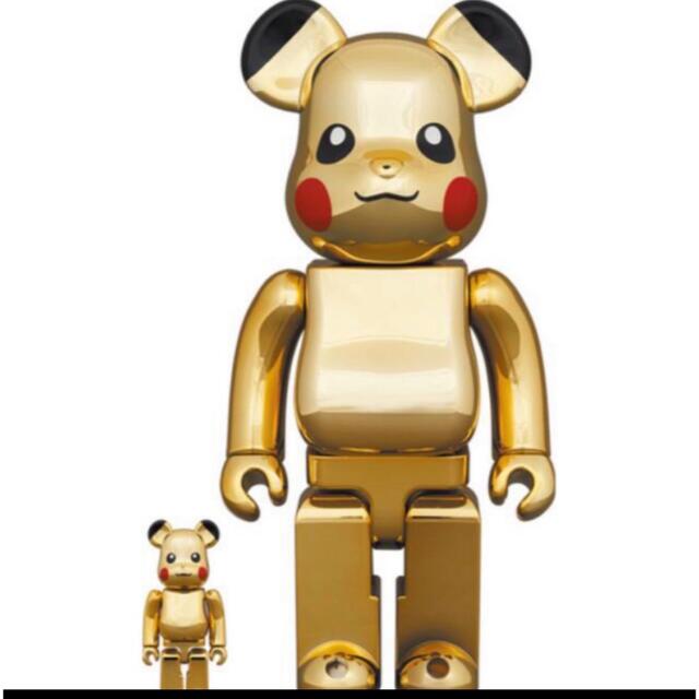 BE@RBRICKピカチュウ GOLD CHROME Ver.100％＆400％ 数量は多 20655円