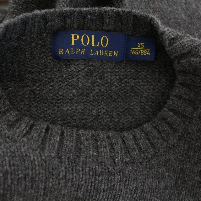 POLO RALPH LAUREN(ポロラルフローレン)のポロ ラルフローレン ポロベア ニット セーター ウール XS グレー メンズのトップス(ニット/セーター)の商品写真