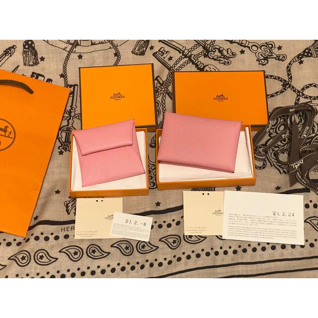 入手困難　エルメス　HERMES  バスティア　コインケース　ピンク