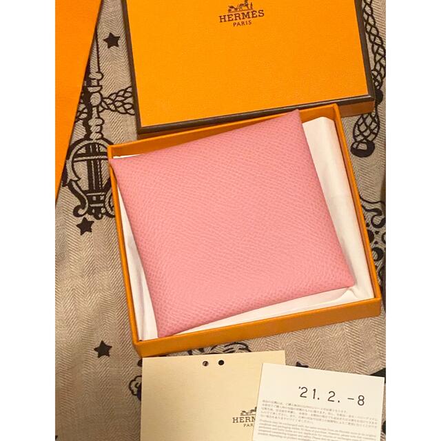 Hermes(エルメス)の入手困難　エルメス　HERMES  バスティア　コインケース　ピンク レディースのファッション小物(コインケース)の商品写真