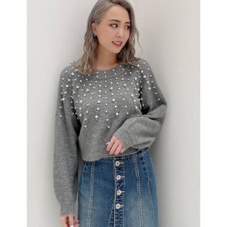 ジェイダ(GYDA)のGYDA PEARL SHORTニットTOPS(ニット/セーター)