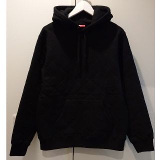 シュプリーム(Supreme)のSupreme Quilted Hooded Sweatshirt 黒 S 新品(パーカー)