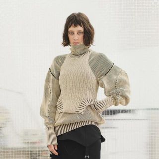 AKIKOAOKI dual face knit sleeve(ニット/セーター)