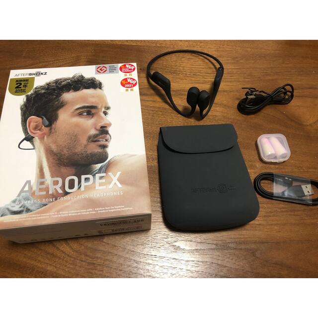 AFTERSHOKZ AEROPEX 骨伝導ヘッドホン COSMIC BLACKの+crystalchambers