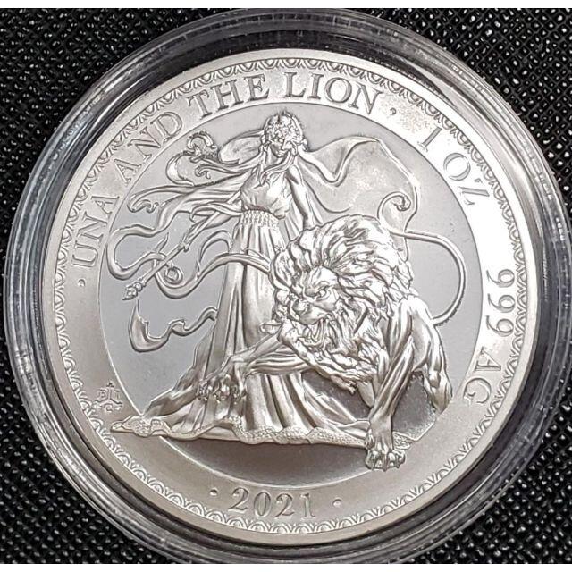 ☆2021年 セントヘレナ島 ウナとライオン 新品 1 オンス oz 純銀 銀貨 貨幣