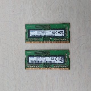 サムスン(SAMSUNG)の【CAMPMAN様専用】PC4-25600  8GB SODIMM 2枚(PCパーツ)