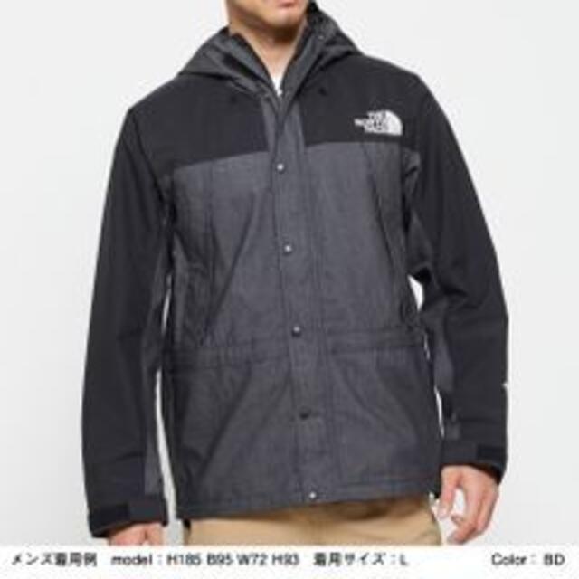 THE NORTH FACE(ザノースフェイス)のザ・ノースフェイス マウンテンライトデニム ID/BL(XXL) 新品 正規品 メンズのジャケット/アウター(ナイロンジャケット)の商品写真