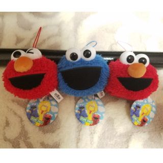 セサミストリート(SESAME STREET)のエルモ&クッキーモンスター フェイスマスコット ROUND1限定(キャラクターグッズ)