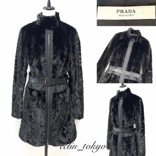 プラダ(PRADA)のPRADA プラダ 最高級ミンク 毛皮 ロングコート E(毛皮/ファーコート)