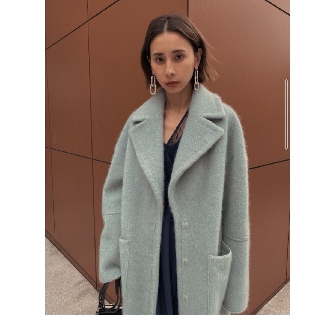 Ameri VINTAGE - Ameri☆BLANKET LIKE FAKE MOUTON COAT ミント Ameri VINTAGE - Ameri☆BLANKET LIKE FAKE MOUTON COAT ミント