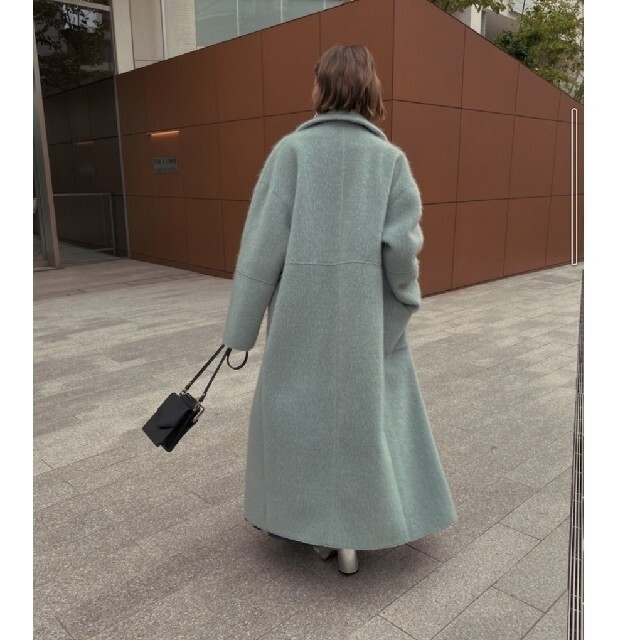 Ameri VINTAGE(アメリヴィンテージ)のAmeri★BLANKET LIKE FAKE MOUTON COAT　ミント レディースのジャケット/アウター(ムートンコート)の商品写真