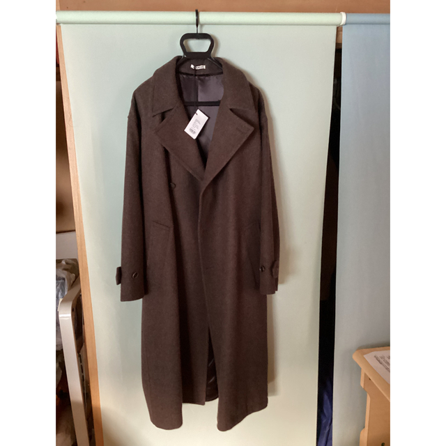 59cm身幅auralee 21aw wool double-breasted coat