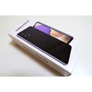 ギャラクシー(Galaxy)の新品未使用品 Galaxy A32 5G  オーサムブラック SIMロック解除済(スマートフォン本体)