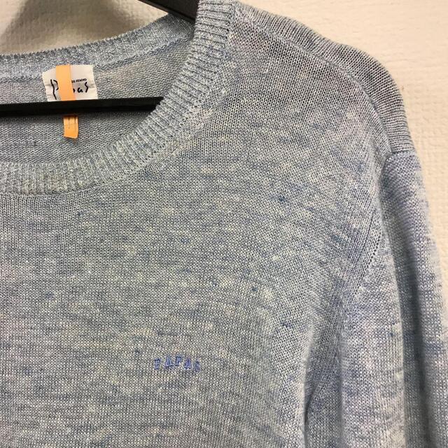 PAPAS linen sweater クリーニング済　bm