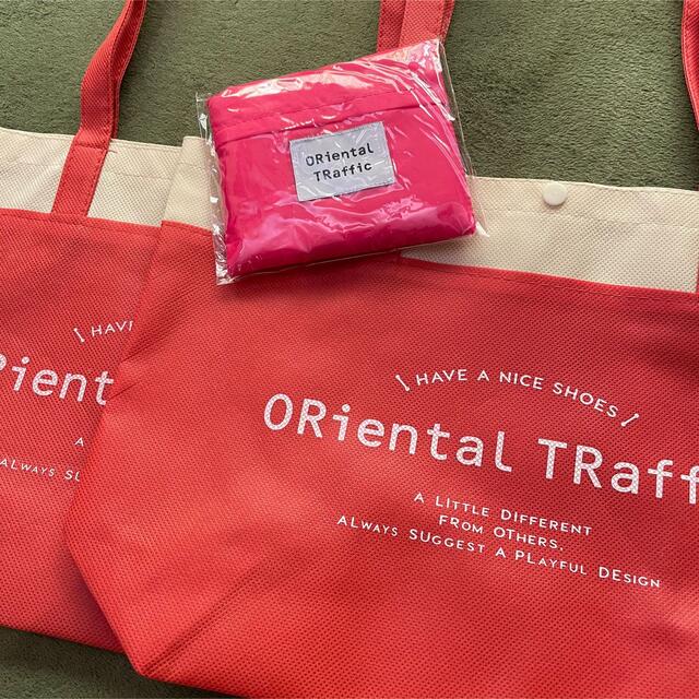 ORiental TRaffic(オリエンタルトラフィック)のエコバッグ　ピンク　ショッパー レディースのバッグ(エコバッグ)の商品写真