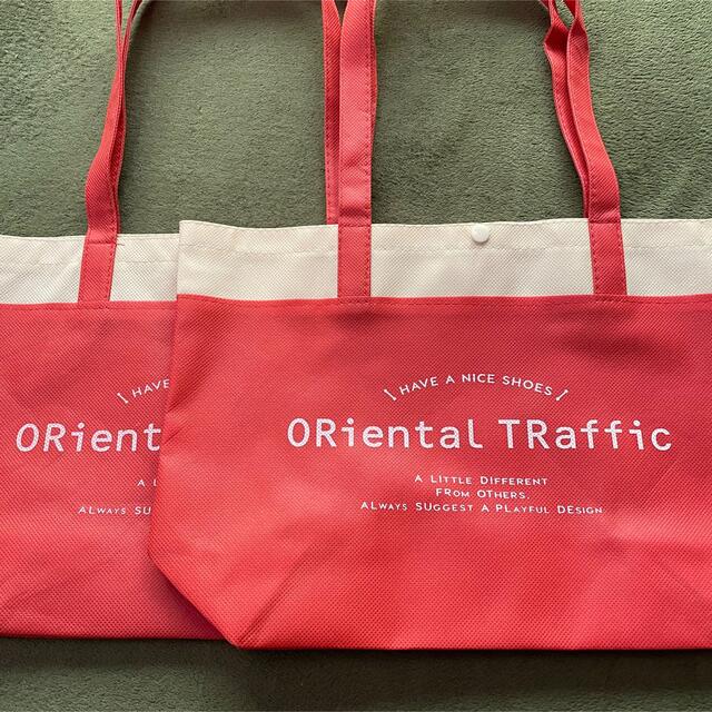 ORiental TRaffic(オリエンタルトラフィック)のエコバッグ　ピンク　ショッパー レディースのバッグ(エコバッグ)の商品写真