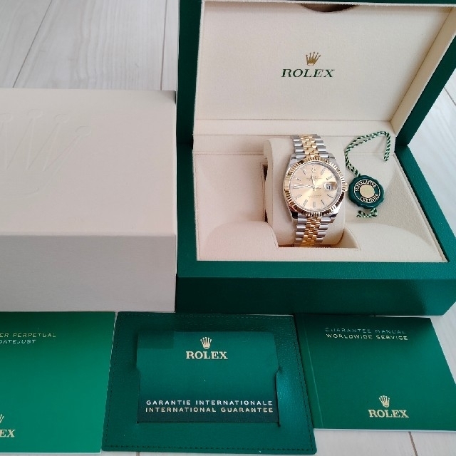 ROLEX(ロレックス)のROLEXデイトジャスト36 mm ローズゴールド&ステンレスブレスコンビ メンズの時計(腕時計(アナログ))の商品写真