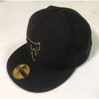 ニューエラー(NEW ERA)のERA ニューエラ キャップ　ブラック×ゴールド　58.7cm  フランク151(キャップ)