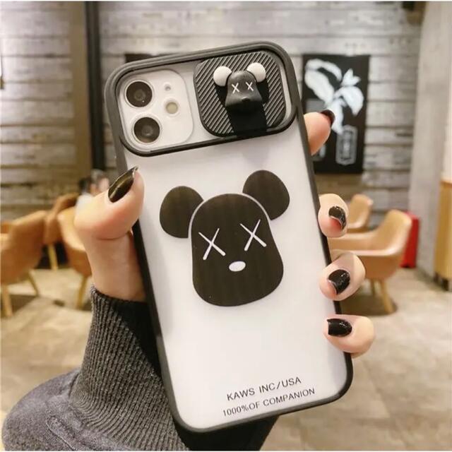 新品》匿名配送 iPhone12 ケース クリアケース ブラック バツクマの
