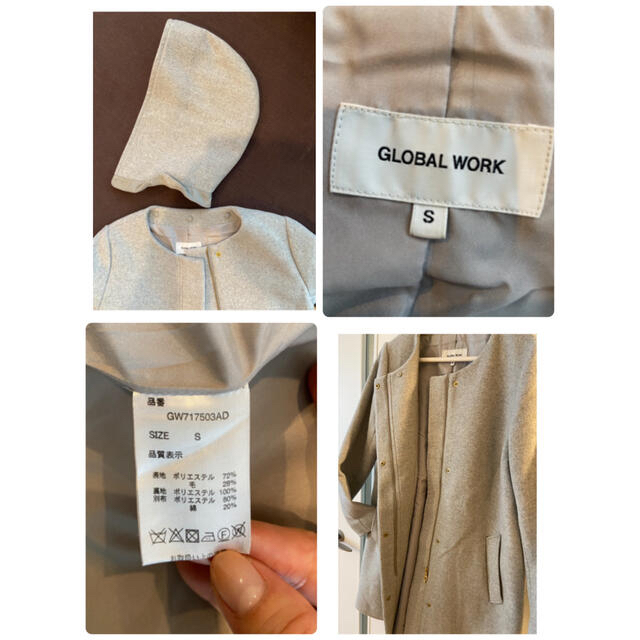 GLOBAL WORK(グローバルワーク)のグローバルワーク 2wayコート レディースのジャケット/アウター(その他)の商品写真