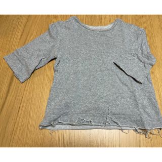 ザラ(ZARA)のスウェット生地Tシャツ(Tシャツ(半袖/袖なし))