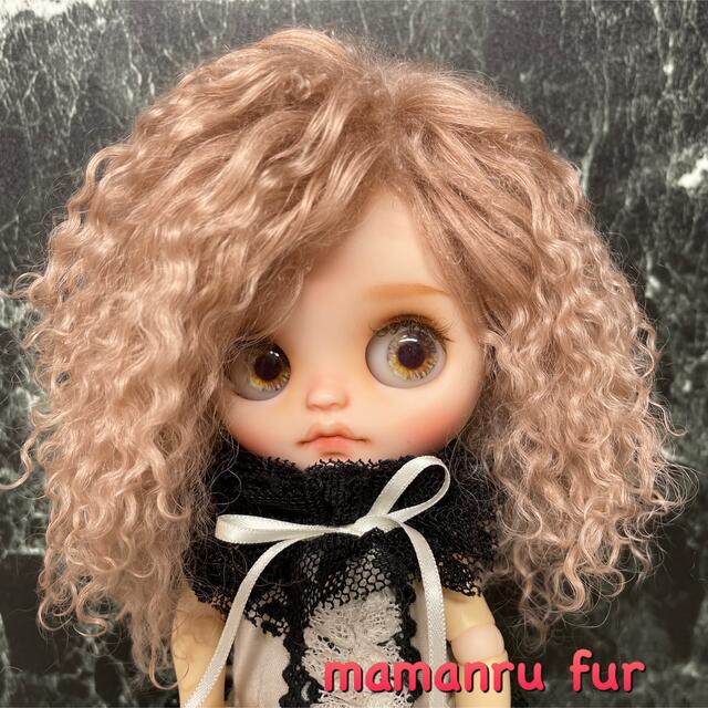 blythe _wm-494サーモンベージュ⭐️チベットラムウィッグ