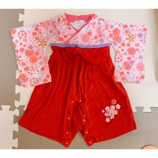 シマムラ(しまむら)の袴ロンパース 80サイズ(和服/着物)